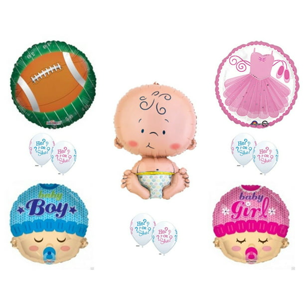 18x18 Multicolor Gender Reveal Football Ballet Party Touchdown or Tutu Nonna Loves You Football Gender Reveal Throw Pillow 